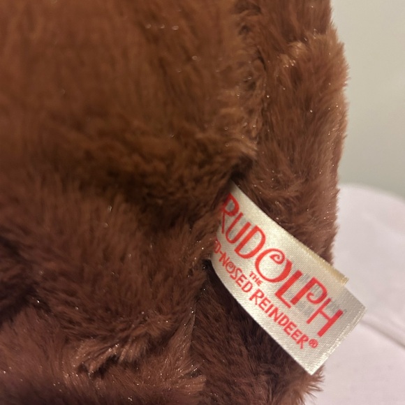 Rudolph Red Nose Reindeer Plush Gemmy Singing Toy Christmas Holiday Light Up - Picture 10 of 10